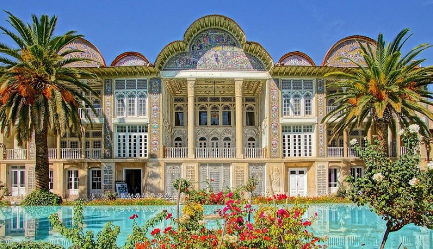 Sunny day in Eram Persian Garden - Shiraz - Iran