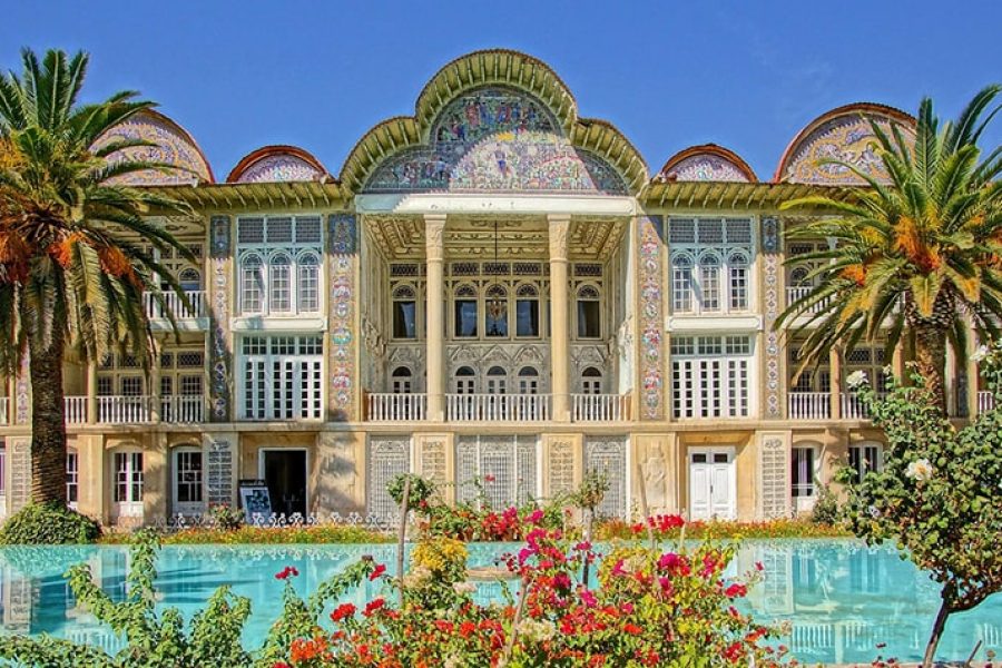 Sunny day in Eram Persian Garden - Shiraz - Iran