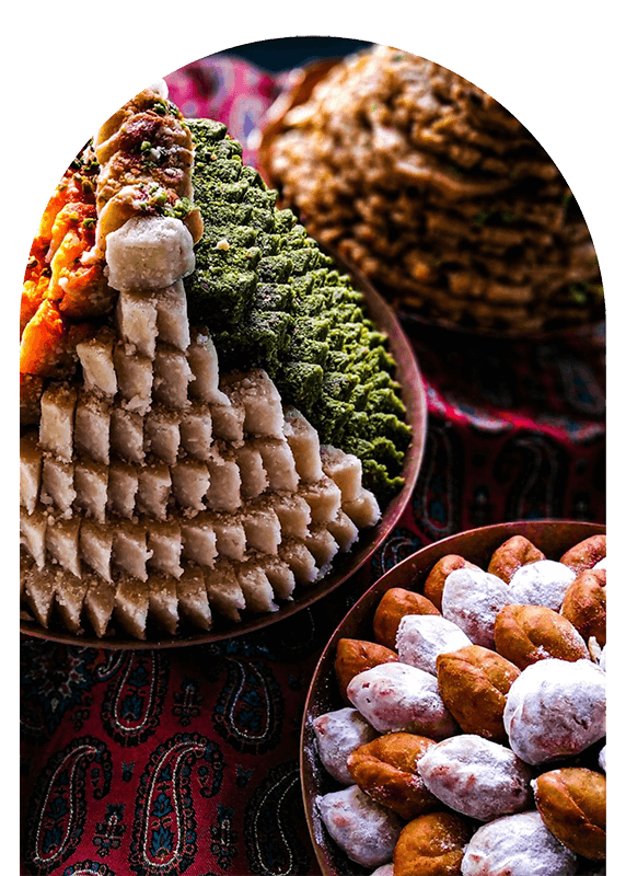 Compassimo-Qottab and Sweets as Souvenirs from Yazd