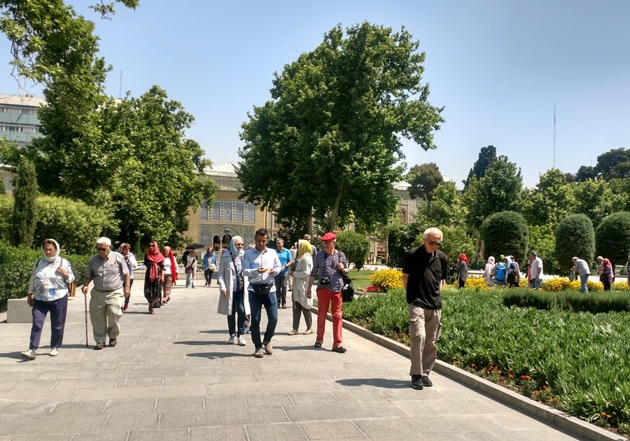 Compassimo-Tourists visiting the Golestan Palace Complex-Tehran