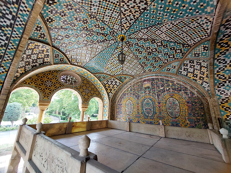 Compassimo-Karim Khani Nook Architecture in Golestan Palace-Tehran