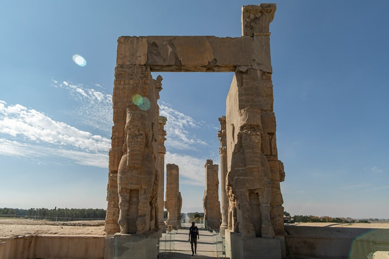 Compassimo-Tourist visiting the gate of nations-Persepolis-Marvdasht-Shiraz