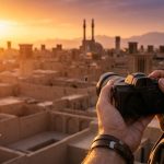 Compassimo-A landscape view of Yazd UNESCO World Heritage Site-Yazd