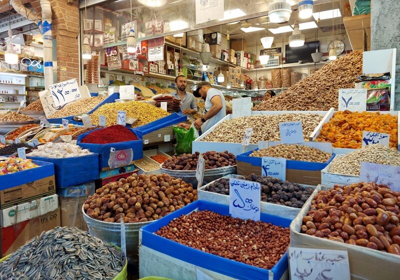 Compassimo-A local shop in Tehran Grand Bazaar and locals shopping-Tehran