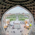Compassimo-Panoramic view of Naqsh-e Jahan Square from Qeysariyeh Gate-Isfahan