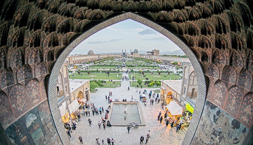 Compassimo-Panoramic view of Naqsh-e Jahan Square from Qeysariyeh Gate-Isfahan