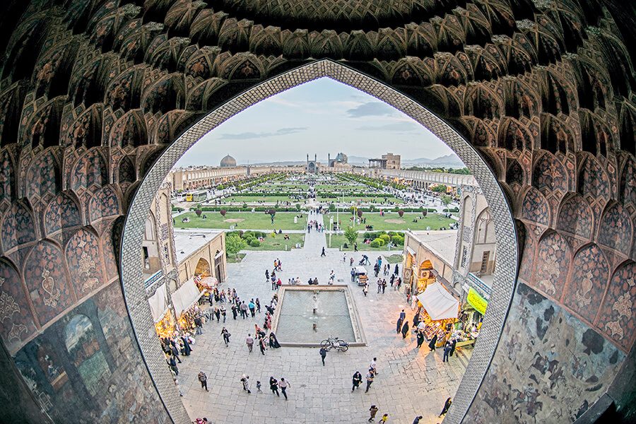 Compassimo-Panoramic view of Naqsh-e Jahan Square from Qeysariyeh Gate-Isfahan