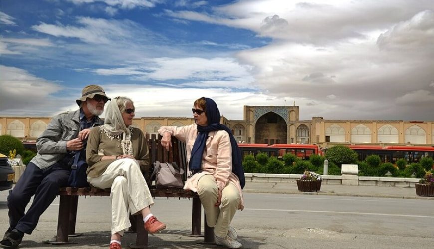 Compassimo-Tourist enjoying their time in Naqsh-e Jahan Square-Things to do in Isfahan