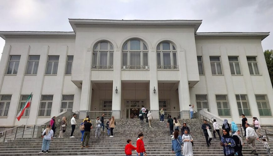 Compassimo-Visitors in the White Palace in Sadabad Palace Complex-Tehran-Iran