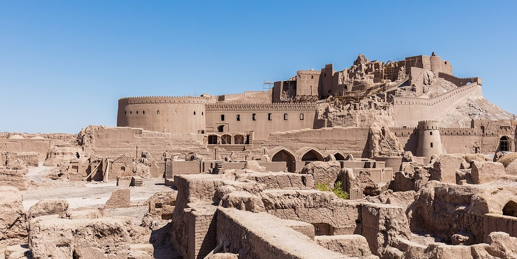 Compassimo-General view of Arg-e Bam-World largest adobe building-Kerman
