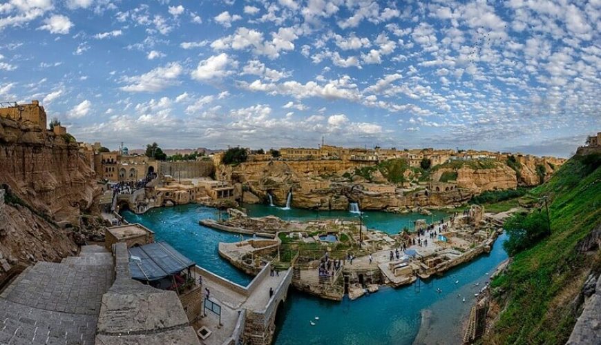 Compassimo-Shushtar Historical Hydraulic System Panoramic view-Shushtar-Ahvaz