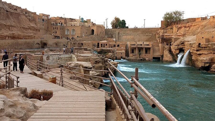 Compassimo-Visitors in Shushtar Historical Hydraulic System-Shushtar-Ahvaz
